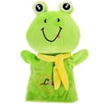 thumbnail image 4 of KAKOWELY Marionetas de mano de rana de peluche, lindas marionetas de animales, marionetas decorativas, juguetes interactivos para niños, 4 of 5