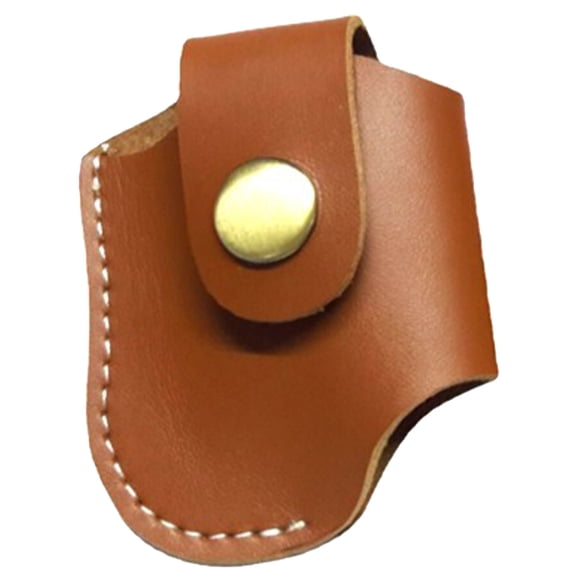 Funda para encendedor de cigarrillos resistente al desgaste, funda portátil de cuero, protector para encendedor de cigarrillos