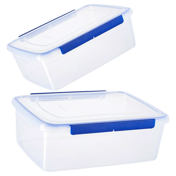 OUNONA 2-Pack Stackable Dough Proofing Containers with Lids, Bread Fermentation Box for Sourdough Baking and Dough Rising