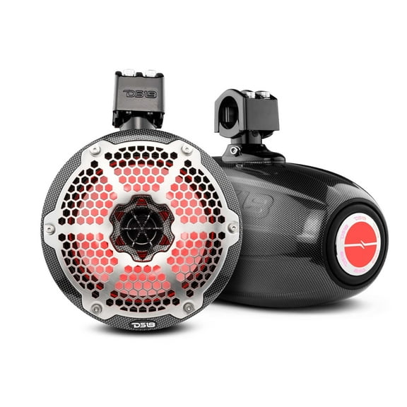 DS18 CF-X8TPNEO 540 Watt 8" Carbon Fiber Marine Tower Speakers