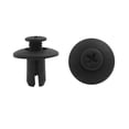 thumbnail image 1 of 50 Pcs 8mm Dia Negro Agujero Plástico Remaches Clips Empuje Clips para Coche Auto, 1 of 1