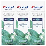 Crest 3D Whitening Therapy Toothpaste, Peppermint, 4.1 Oz (3 Pack)