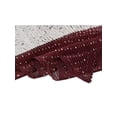 thumbnail image 3 of INSPIRE CHIC Pleated Color Block Cashew Nuts Paisley Pattern Neck Scarf Neckerchief Bandana Wine Red, 3 of 5
