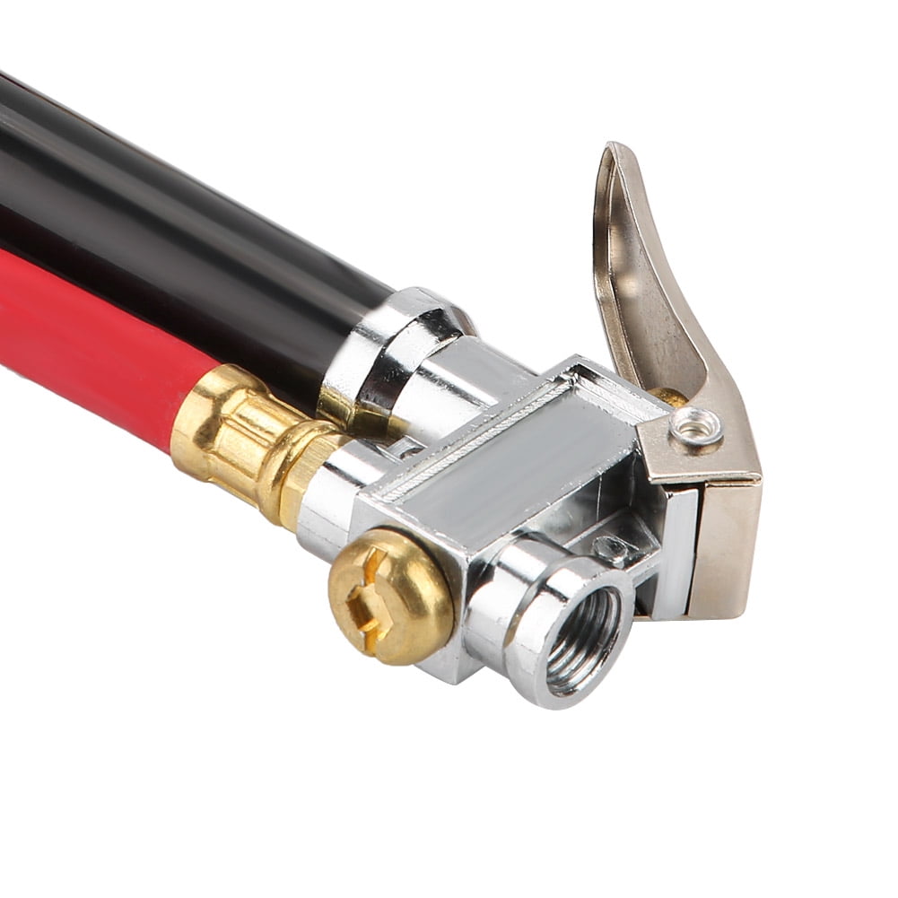 Tire  Inflator, Handheld Car  Tire Pressure Filler Fill Inflator Gauge Dual Chuck  Compressor Hose Tool
