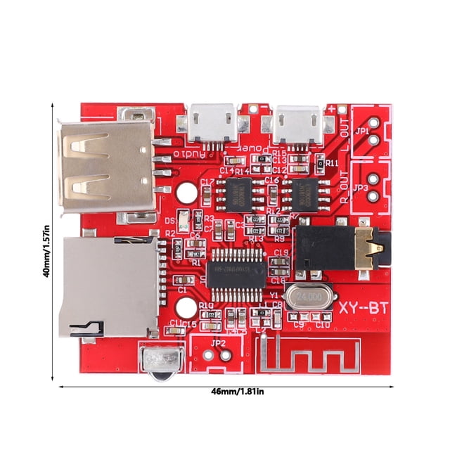 Reinstalación Del Altavoz Del Coche Del Tablero De Decodificación MP3 Bluetooth 4.1 Con Control Remoto