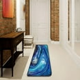 thumbnail image 3 of Dreamtimes Marble Abstract Sea Artistic Hallway Runner Rug 2'x6' Kitchen Rug with Rubber Backing Non Slip Entryway Rug Runner Washable Soft Area Rug for Hallway Bedroom Kitchen Decor, 3 of 6
