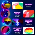 thumbnail image 3 of 10 Pcs Glow in The Dark Beach Balls Inflatable Light up Balls 9 Inch Beach Pool Toys Glow in The Dark Party Supplies for Summer Pool Party, 3 of 7