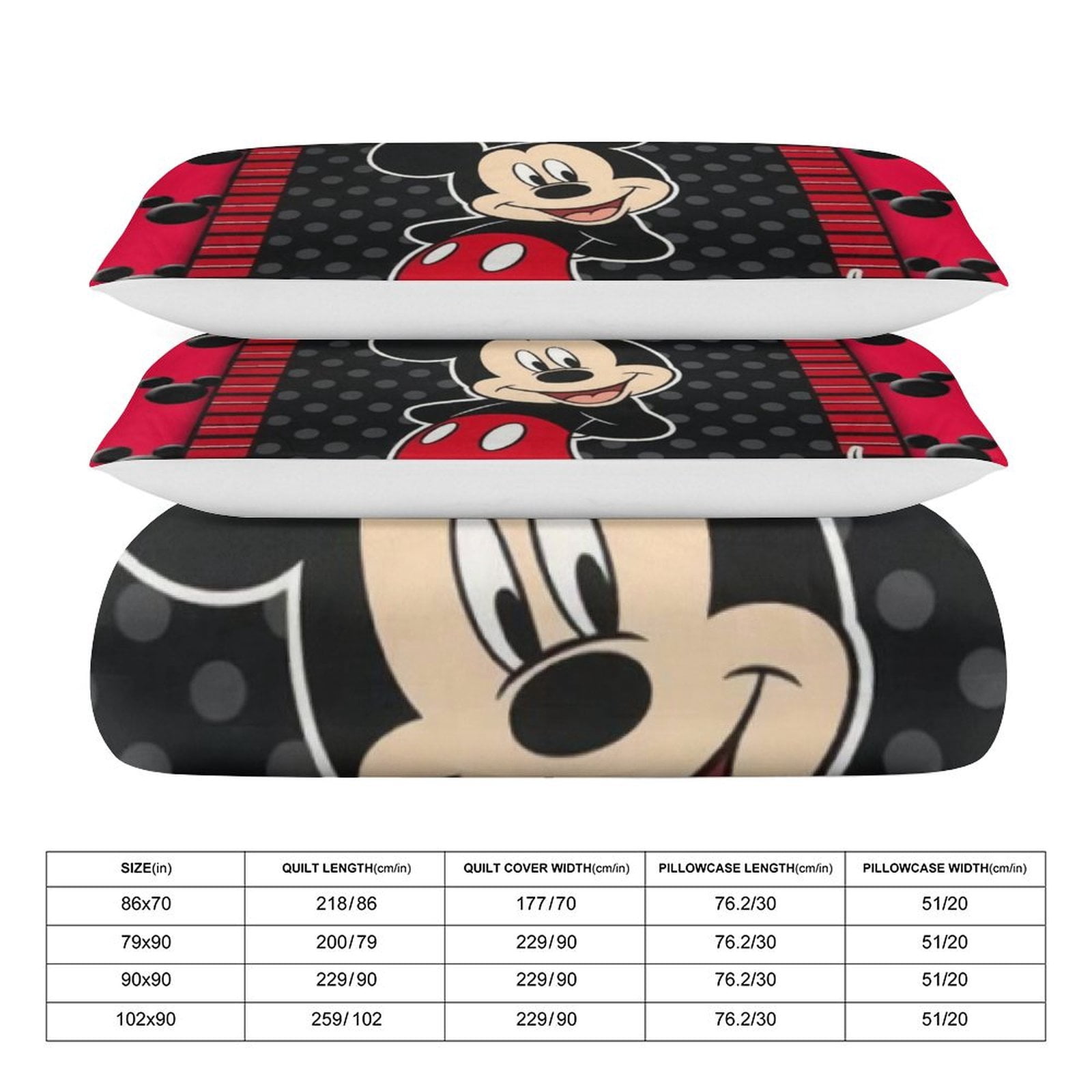 Cartoon 3-Piece Comforter Set, Personalized Bedding Decor for Kids And Teens (79"x90"+ 20 X 30in)