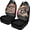 Summer Raccoon Graphic, variant on XYZCANDO 4th of July Front Car Seat Covers featuring Patriotic Corgi Design - Durable Breathable Vehicle Interior Protection