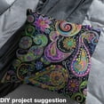 thumbnail image 2 of Castle Fairy Bohemian Paisley Fabric by the Yard 5 Yard,Hippie Mandala Sewing Fabric,Exotic Style Fabric for Sewing,Ultra Soft Abstract Home Decor, 2 of 6