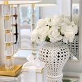 thumbnail image 3 of Two`s Company Carthage Pierced Porcelain Lantern with Lid, White, 3 of 3