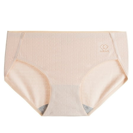 VMESZQFG Seamless Panties for Women Underpants Pack of Panties for Women High Elasticity Cotton Thread Underwear For Women Pure Cotton Cut Wavy Edge Mid Waist Triangle Hot Pants for Women Panties