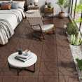 thumbnail image 4 of Stone Style Interlocking Deck Tiles 44-Pack, 12”x12” Red Brown Patio Flooring – Waterproof Outdoor Tiles, DIY Non-Slip Flooring Tiles for Patio, Pool & Balcony, 4 of 7