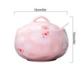 thumbnail image 3 of Sugar Bowl With Lid And Spoon, 14oz Sugar Dish, Sugar Bowls For Countertop, Salt Container-Pink, 3 of 8