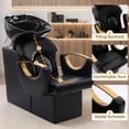 thumbnail image 4 of KIGOTY Beauty Salon Shampoo Chair, Spa Bed Shampoo Chair, Faux Leather Massage Chair, Shampoo Bed, Black, 4 of 6