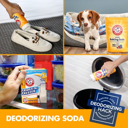 ARM & HAMMER BAKING SODA FRIDGE-N-FREEZER ODOR ABSORBER, 14 OZ BOX