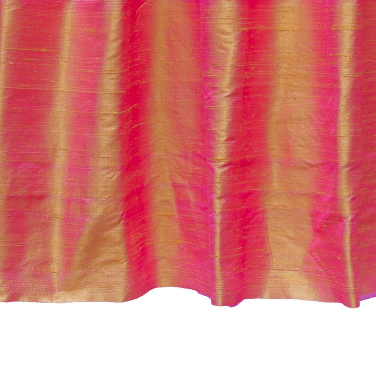  Fabric Mart Direct Deep Red 100% Pure Silk Fabric by The Yard,  41 inches or 104 cm Width, 1 Continuous Yard Red Silk Fabric, Pure Silk  Dupioni Bridal Dress Fabric, Upholstery