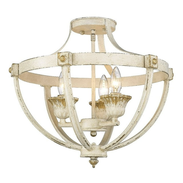 Golden Lighting - Jules - 3 Light Semi-Flush Mount-15.75 Inches Tall and 18.25