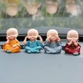 thumbnail image 3 of Uds lindo Kongfu monje coche pantalla Interior decoración coche ornamento coche decoración del hogar regalo Ormromra HMHZ779, 3 of 5