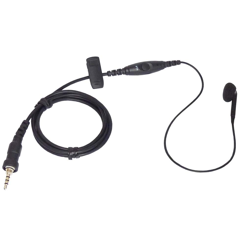 Clear Acoustic K-Tube And Earmold Motorola Kenwood Icom Hyt Vertex Radio Headset 