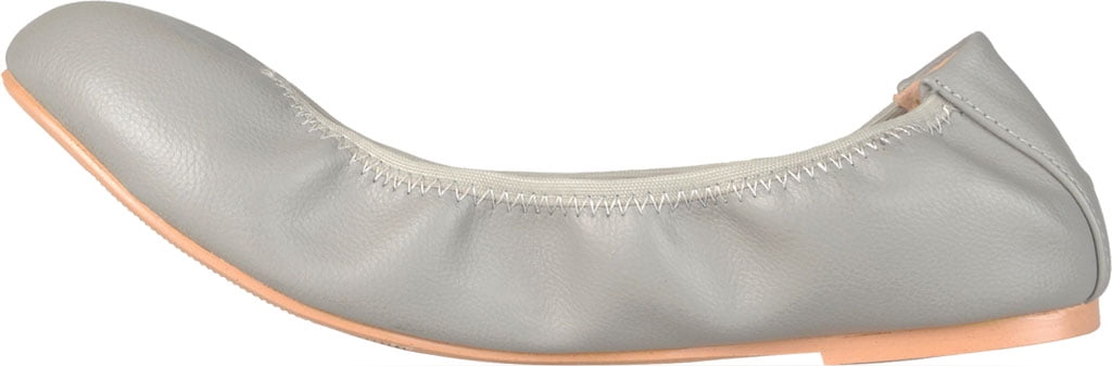 Women's Journee Collection Lindy2 Ballet Flat Grey Faux Leather 7 M