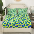 Yst Neon Cheetah Print Fitted Sheet For Girls Women Girly Leopard Print