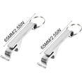 thumbnail image 2 of 2 Pcs Bottle Opener Keychain - Mini Keyring Openers for Daily Use and Gift, 2 of 5