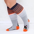 thumbnail image 6 of Compression Socks for Women, LOFIR Funny Cute Cat Animal Compression Socks for Women Wide Calf - 2 Pairs of 20-30 mmHg Knee High Socks for Women, Plus Size Womens Athletic Socks, Mixed Color, 3XL, 6 of 11