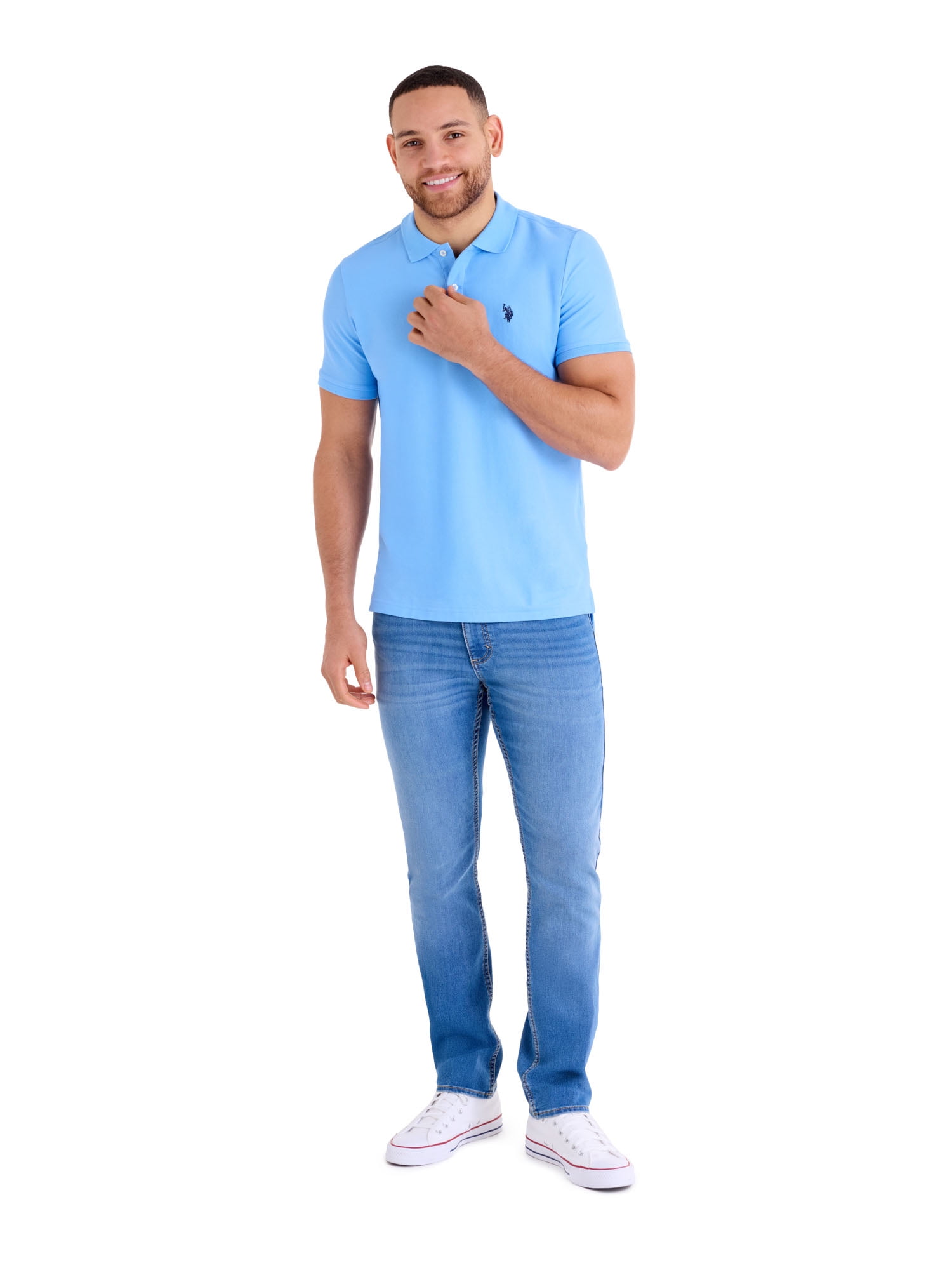 U.S. Polo Assn. Men's Performance Pique Polo Shirt