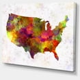 thumbnail image 3 of Design Art - United States Map in Colors, 3 of 4