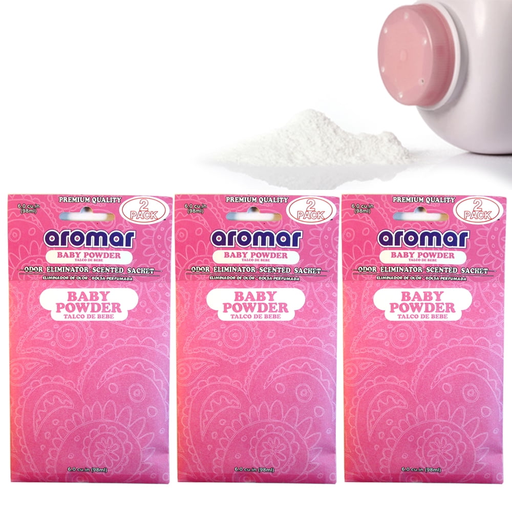 6 Pc Baby Powder Scented Sachet Drawer Bags Large Fresh Scent Air