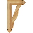 thumbnail image 3 of Ekena Millwork 4"W x 16"D x 28"H Funston Arts & Crafts Rough Sawn Bracket, Western Red Cedar, 3 of 4
