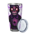 thumbnail image 2 of Lsque Five Nights At Freddy'S Pattern 20oz Car Cup with Lid and Straw, Insulated Coffee Cup with Straw Topper, Spill Proof Travel Coffee Mug, Stainless Steel Tumble, 2 of 8