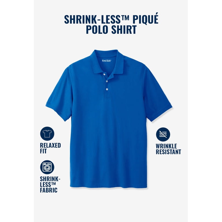 Kingsize Men's Shrink-Less Classic Cotton Polo photo 5