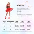 thumbnail image 7 of YiZYiF Women Christmas Dance Costume Gingerbread Man Costume Mesh Tutu Skirt Figure Skating Leotard Dancewear Brown M, 7 of 7