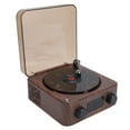 thumbnail image 1 of Vintage Record Model Player, Stereo Speaker with Water Ripple Ambient Light and Time Display Retro Record Player BT Speaker for Bedroom Studio Office Party, 1 of 7