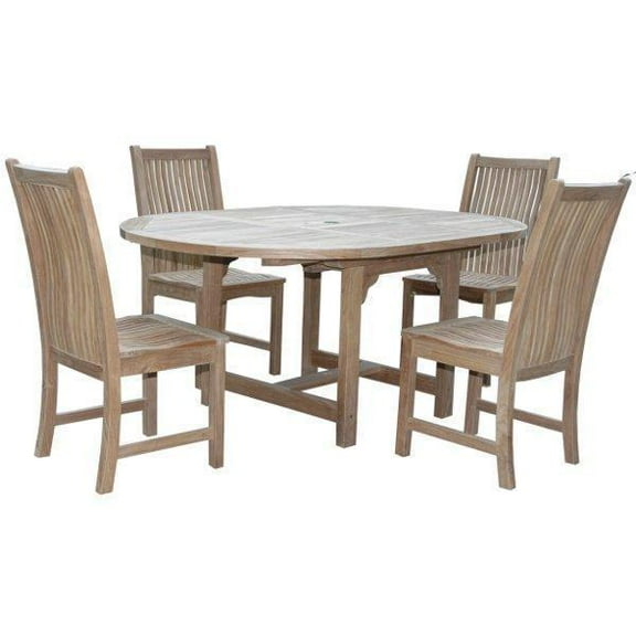 Teak Bahama Chicago 5-Pieces Dining Set