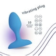 thumbnail image 4 of plusOne Vibrating Silicone Anal Plug with USB Charging Cord, Waterproof, 4 of 12