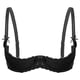 thumbnail image 3 of Mujer 1/2 Copa aro push-up Sujetador de encaje Lencería pecho abierto sujetador Tops correa ajustable esponja acolchado sujetador ropa interior, 3 of 5