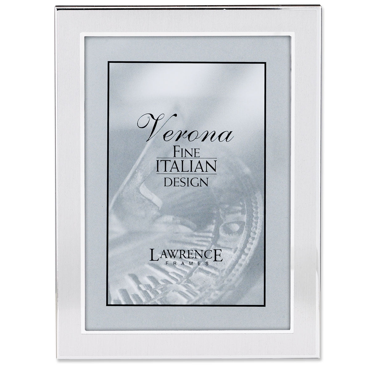 Brushed Silver 5x7 Metal Picture Frame