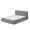 Gray, variant on DEALTOPS Modern Upholstered Chenille Bed, Compressed Platform Bed with Spring Support, No Assembly, Beige
