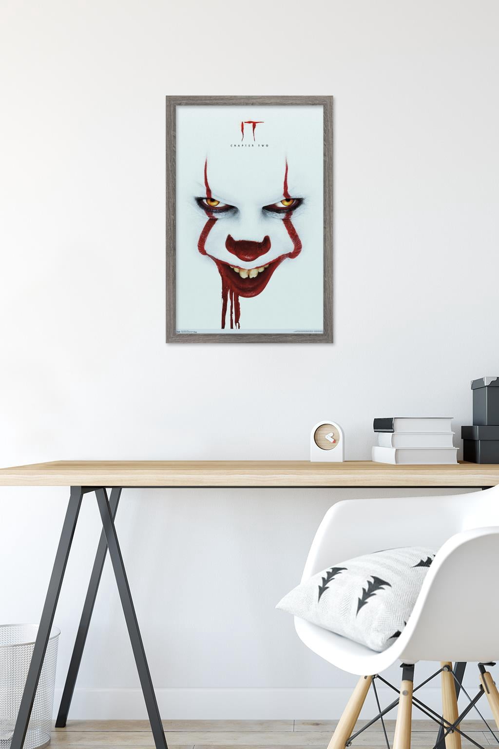 IT: Chapter 2 - Smile One Sheet Wall Poster, 14.725" x 22.375", Framed