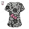 thumbnail image 3 of Camisetas de verano, tops de bolsillo, uniforme de enfermera, Hello Kitty, ropa de mujer con cuello en V, camiseta de hospital, camisetas para mujer 2023, camisetas para mujer, 3 of 5