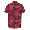 thumbnail image 4 of ZQUUVOU Mens Hawaiian Shirt Short Sleeve Floral Button Down Shirts Tropical Holiday Tops Collar Summer Beach Shirts H-Multicolor, 4 of 5