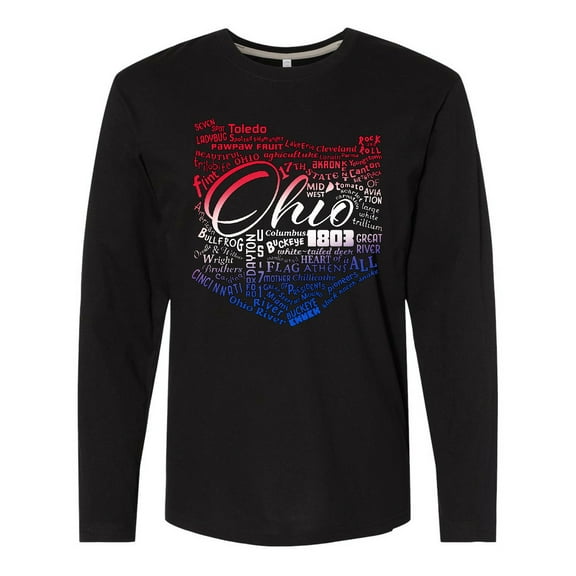 Inktastic Ohio Word Salad Long Sleeve T-Shirt