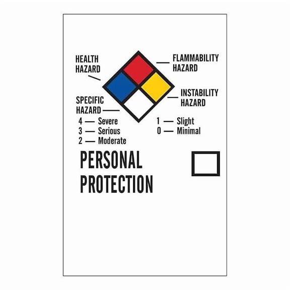 Brady NFPA Label,2 In.H,1-1/4 In.W,Paper,PK500 99199