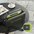 thumbnail image 2 of Bluetooth Speakers Loud, W-King 60W Portable Speaker with Rich Bass, Green, 2 of 8