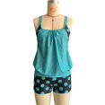 thumbnail image 3 of Two Piece Tankini Swimsuit for Women Strappy Tummy Control Top with Dot Print Bottom Bathing Suits, 3 of 7