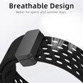 thumbnail image 4 of AIR-Compatible with Ticwatch Pro 5 Smartwatch Bands, 24mm Breathable Soft Silicone Magnetic Butterfly Clousure Sport Replacemet Band Straps Compatible with Ticwatch Pro 5 Android Smartwatch, 4 of 4