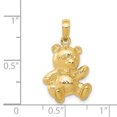 thumbnail image 2 of Pendentif Ours en Peluche en Or Jaune 14K, 2 of 2